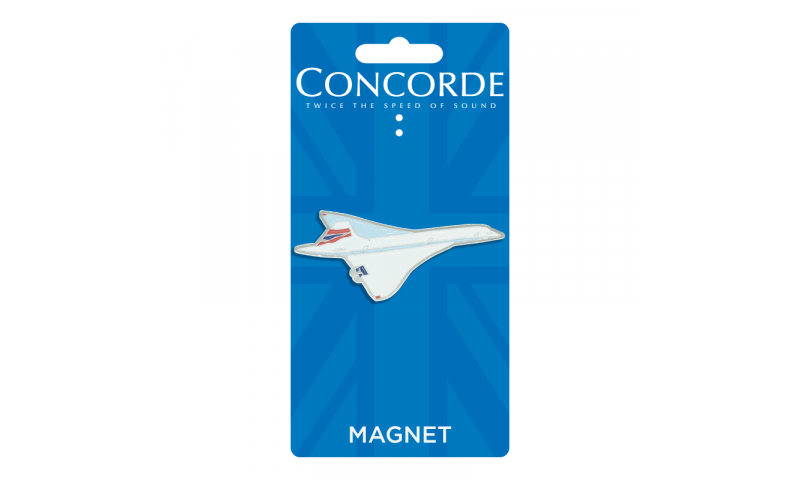 Concorde Shaped  Metal Enamel Magnet