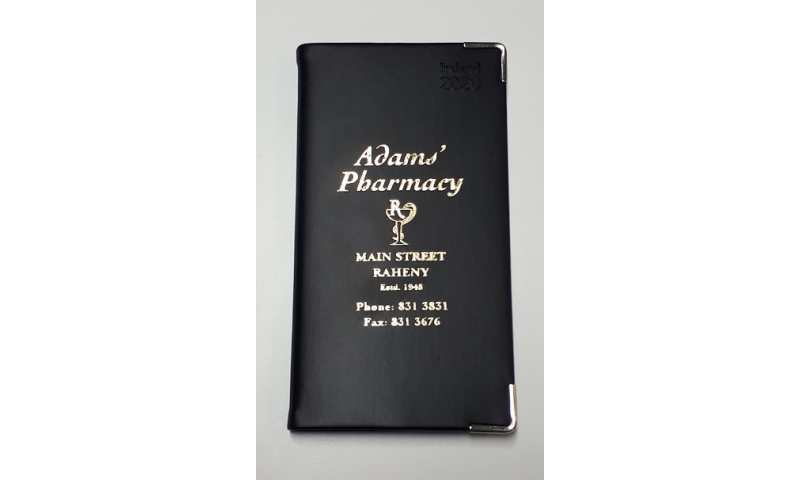 Soft Veleta Slim Pocket Diary - Overprinted, Week to View, Quality Paper, Gilt Edges, Gilt Corners, Ribbon Marker