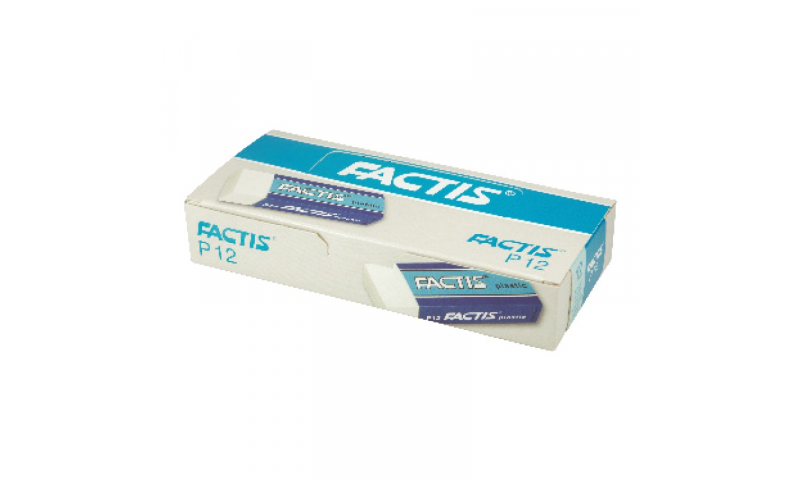 Factis P12 Large Plastic Rectangular Eraser (New Lower Price for 2022)
