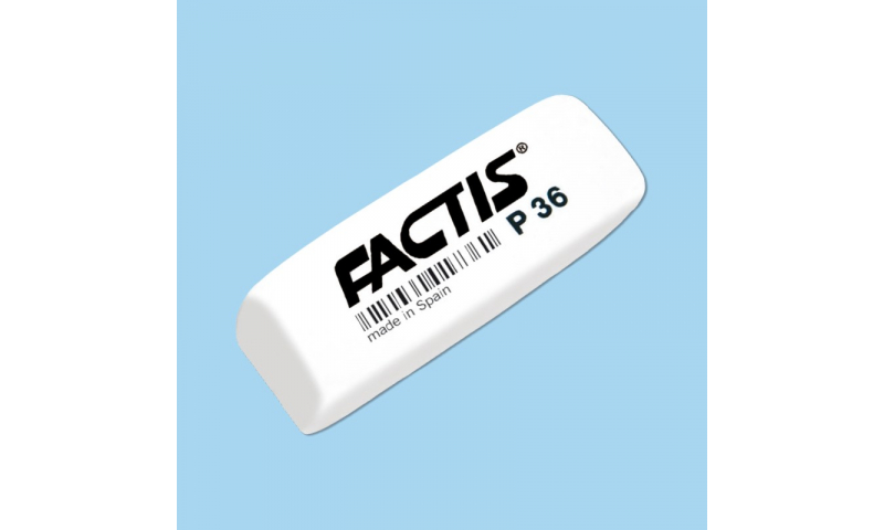 Factis P36, Large Wedge Plastic Eraser, Barcoded
