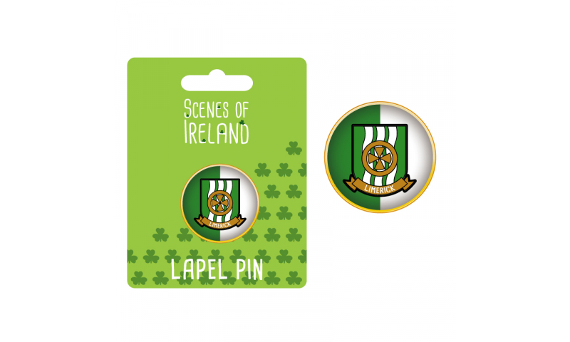 Limerick County Crest Lapel Pin