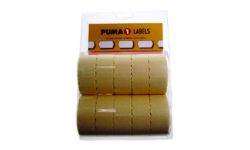 Lynx  PUMA Single line labels (CT4), 26x16mm, Hanging Pack of 10 x 1500