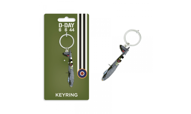 D-Day Mosquito Metal Keyring