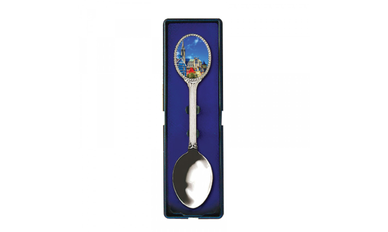 Resin Domed Metal Spoon - Boxed  NEW