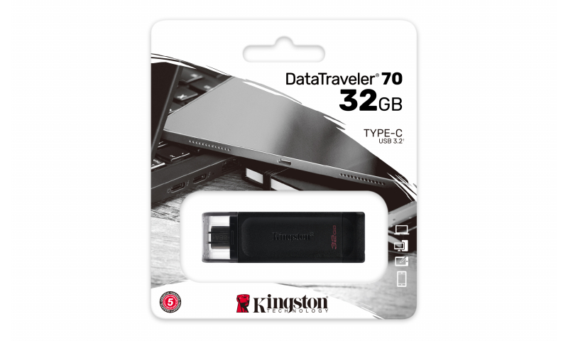 Kingston USB 'C' type Data Traveller Stick, 32GB