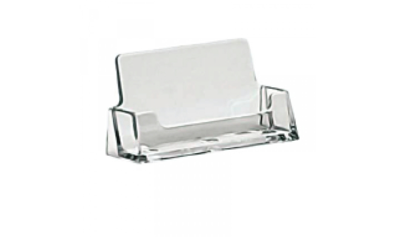 Deflecto Acrylic Desktop Landscape Business Card Holder  (New Lower Price for 2022)