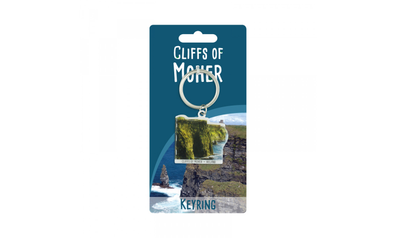 Cliffs Of Moher Shaped Metal Keyring