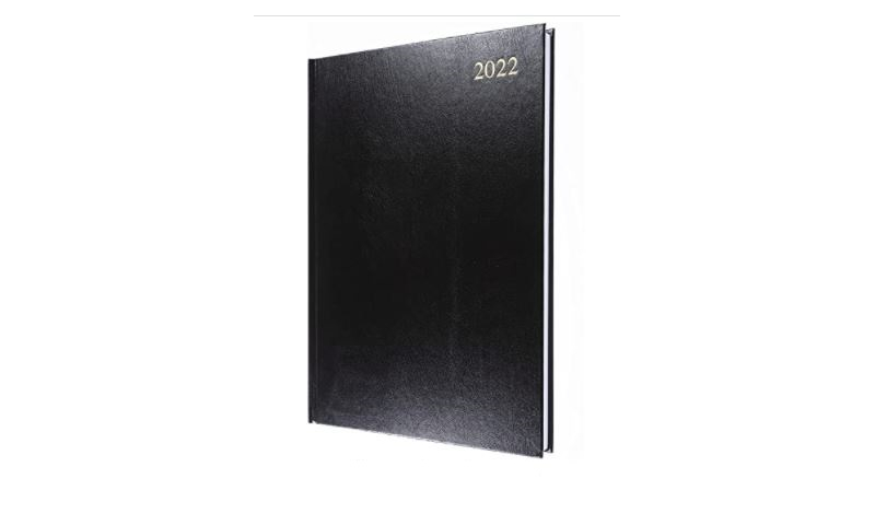 Collins Essential A4 Day to Page 2022 Diary - Black Only