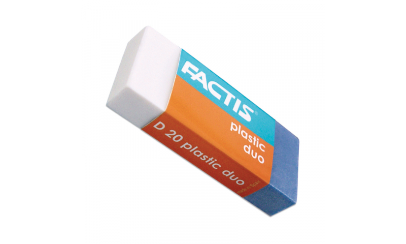Factis D20 Duo Large Ink-Plastic Eraser (New Lower Price for 2022)