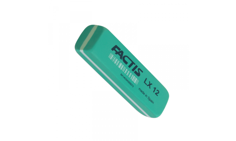Factis LX12 Large Latex Quality Green Eraser (New Lower Price for 2022)