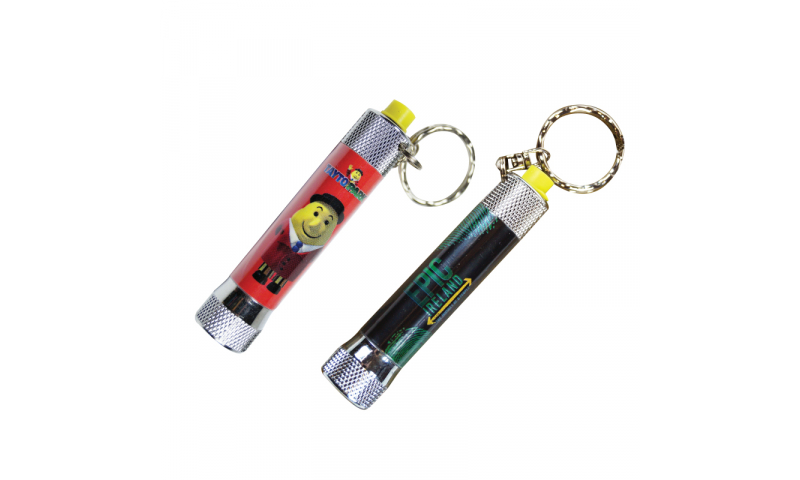 Full Colour Torch Keyring - Hangcarded