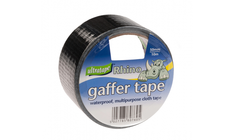 Ultratape Rhino 50mm x 10M Black Gaffer Tape.