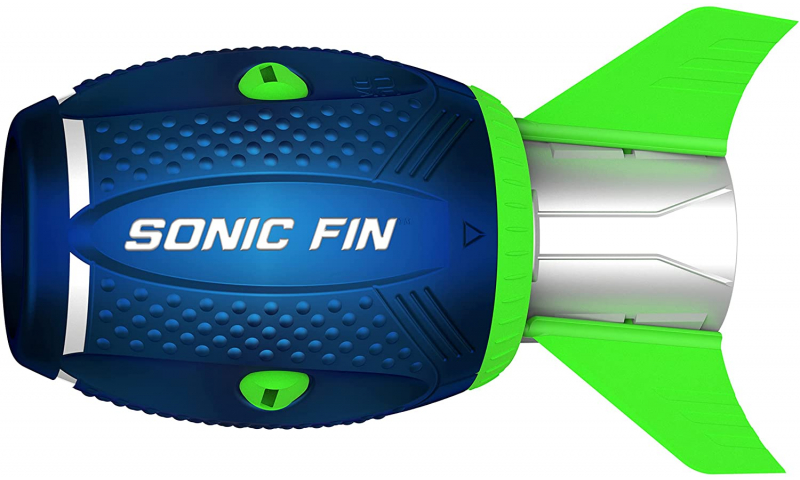 Aerobie Sonic Fin Aerodynamic High Performance Long Distance Football, Flies Over 300 Feet, Gift Toy for Kids & Adults, Outdoor Year Round Fun, Blue, One Size