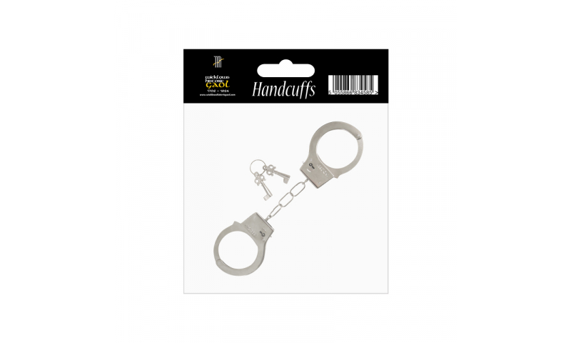 Metal Handcuffs, Hang carded with Bespoke design to Carding