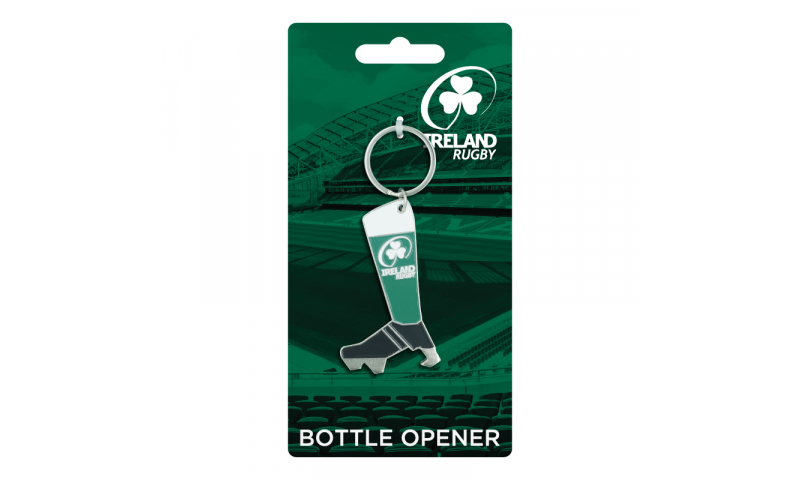 Irish Rugby Boot Bottle Opener Keyring
