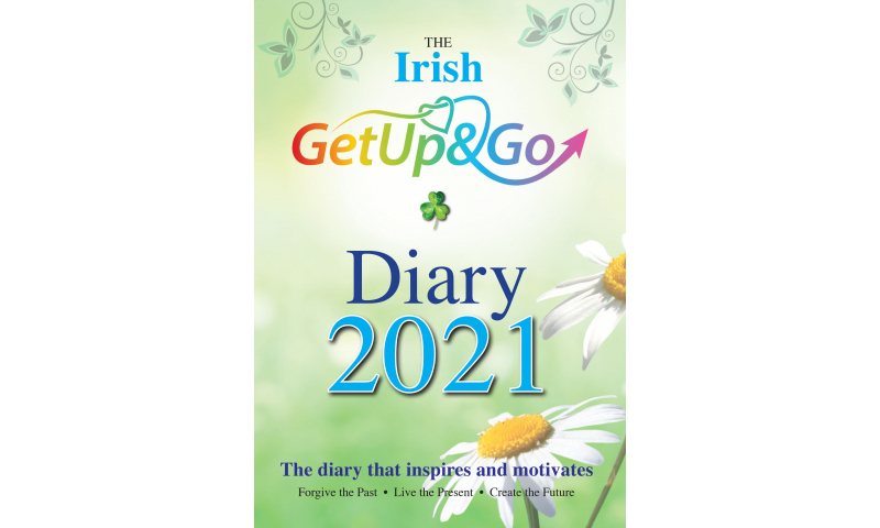 Get Up & Go A5 "Inspirational Irish" Deluxe Padded Hardcover Diary 2022