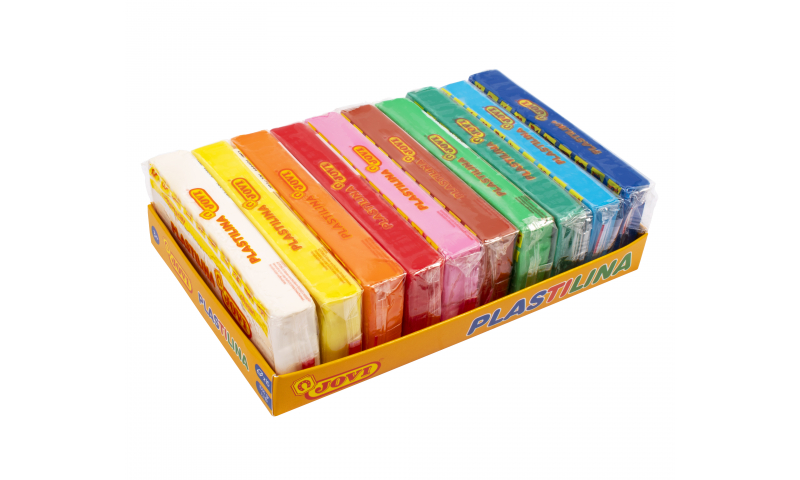JOVI Plastilina Modelling Clay  tray of 10 units - 150gr - 10 assorted colors
