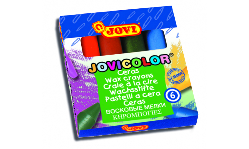 JOVI Jovicolor Chubby Wax Crayons - Hangpack of 6 assorted colours