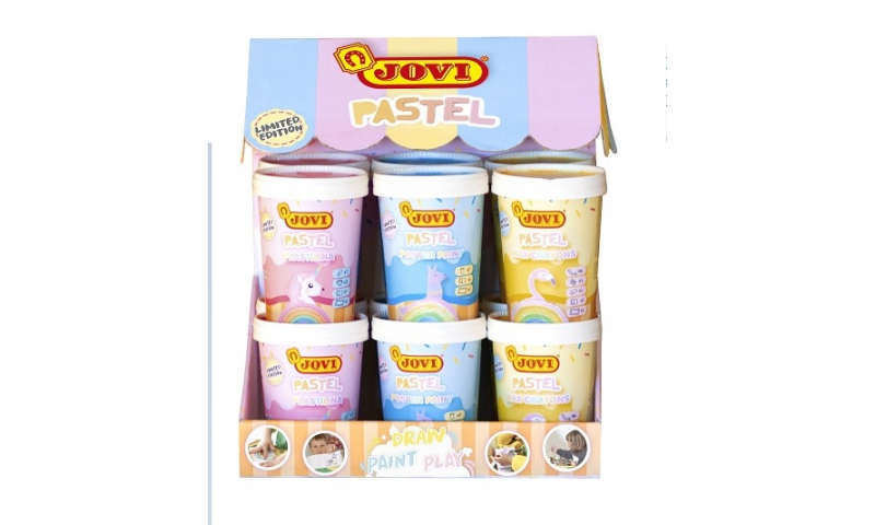 JOVI Pastel Creative Selection Tubs, 3 Asstd in Retail Display (Fantastic New Play concept)