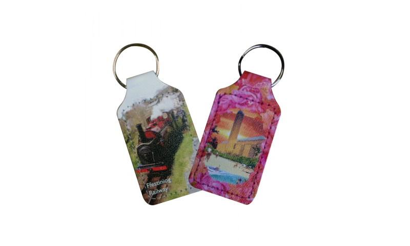 Full Colour Leatherboard Keyring