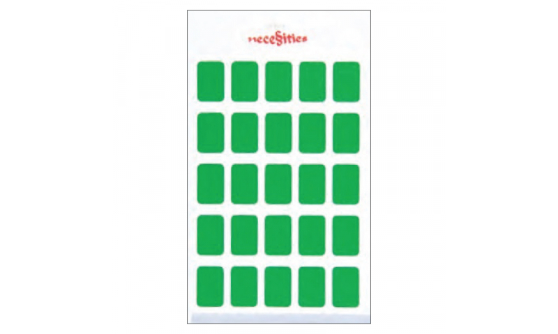 Necessities 12mm x 18mm Labels, 120pk, 4 Col’s As Listed Green