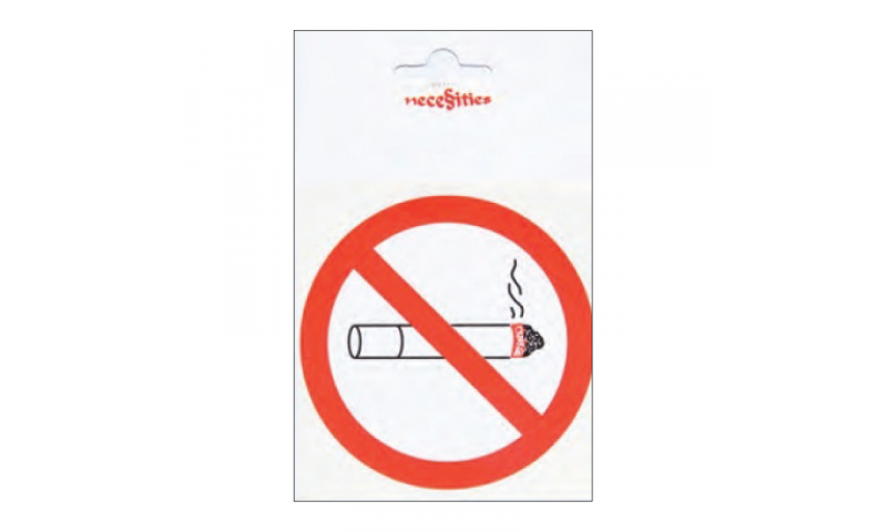 Zip Necessities No Smoking Labels, 3 Pack