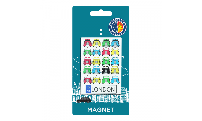 London Taxi Co. TIN MAGNET - Taxi Colours