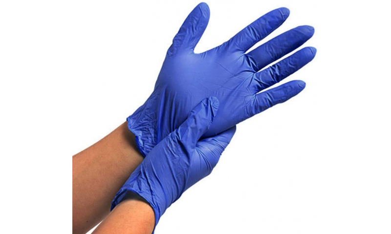 Latex PF Glove, Blue,100pk, Size: Medium
