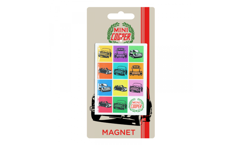 Mini Cooper TIN MAGNET - Mini Colours