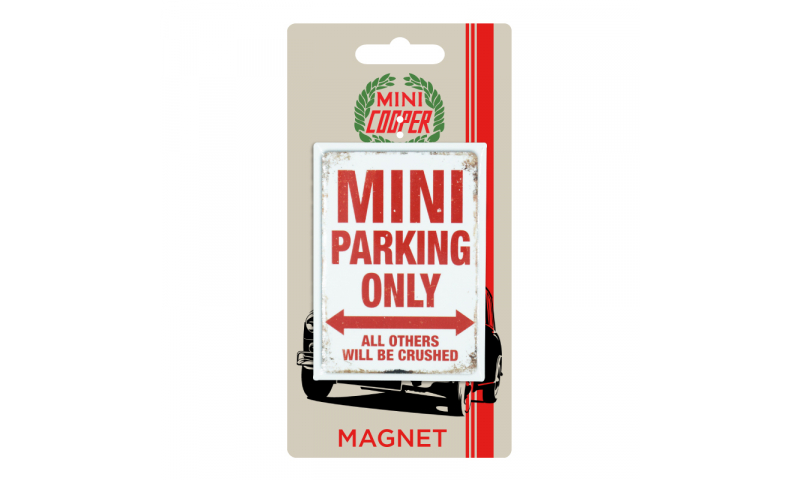 Mini Cooper TIN MAGNET - Mini Parking
