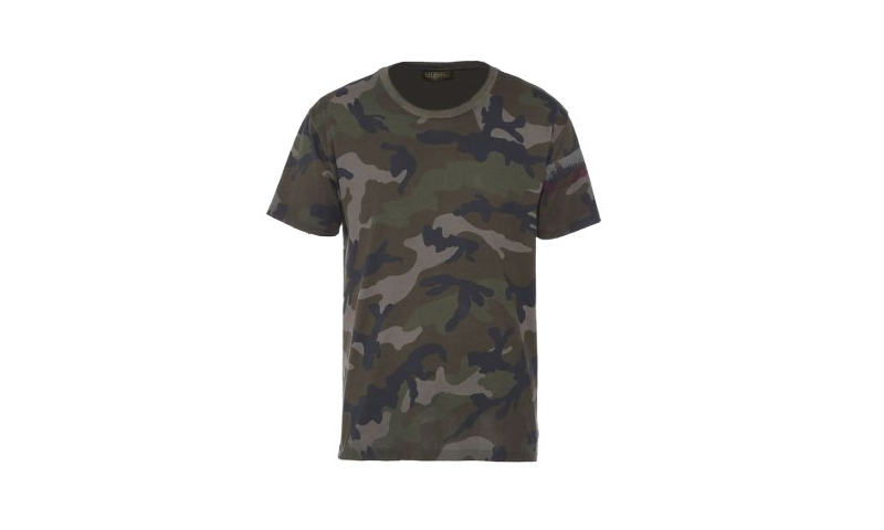 Camo T-Shirt, Adult sizes,  1 colour 1 position,  150sq cm