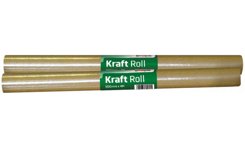 Mailpak Kraft Wrapping Roll, 500mm x 4M.