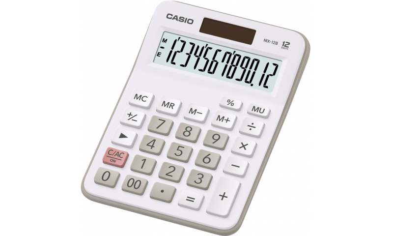 Casio MX-12B Desk Calculator, 12 Digit, basic functions.