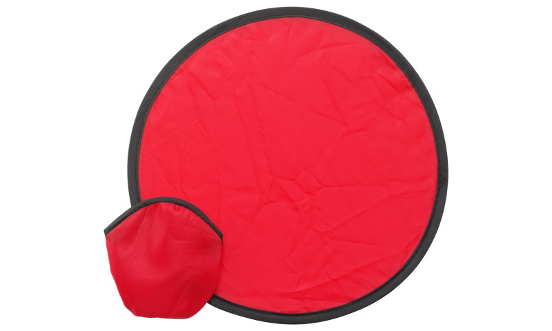 Foldable Nylon Frisbee in Pouch, Assorted Colours
