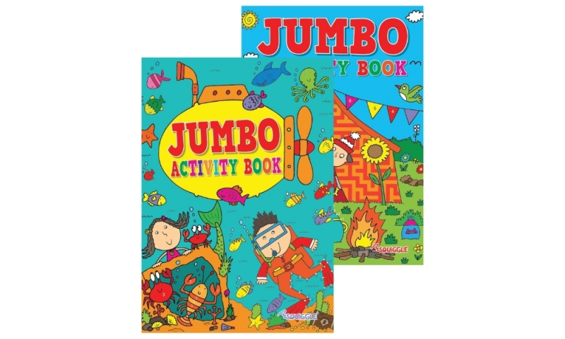 Squiggle Jumbo Activity Book, 2 assorted.