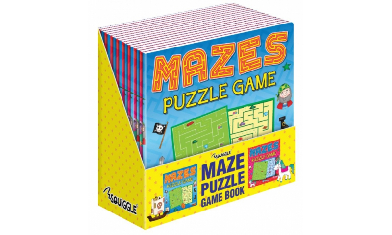 Squiggle Mazes Puzzle Book, 2 assorted.