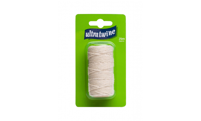 Ultratwine Fine Cotton String, 25M, Carded.