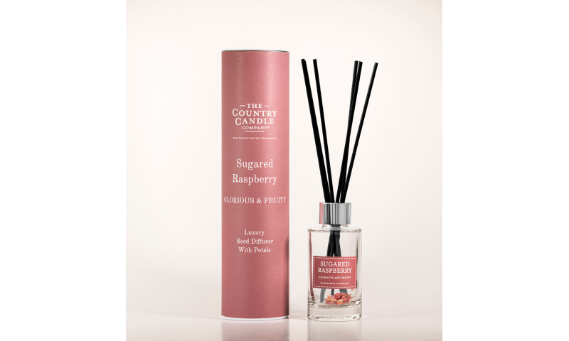 Country Candle Sugared Raspberry Pastel 100ml Reed Diffuser