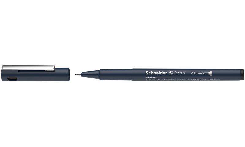 Schneider ECO Pictus Recycled Fineline Drawing Pen, 8 Line widths to choose from.