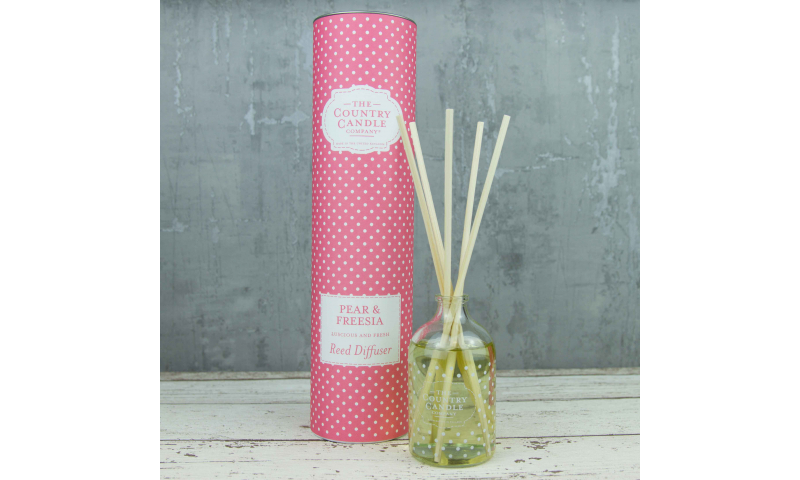 Country Candle Pear & Freesia Polka Dot Reed Diffuser