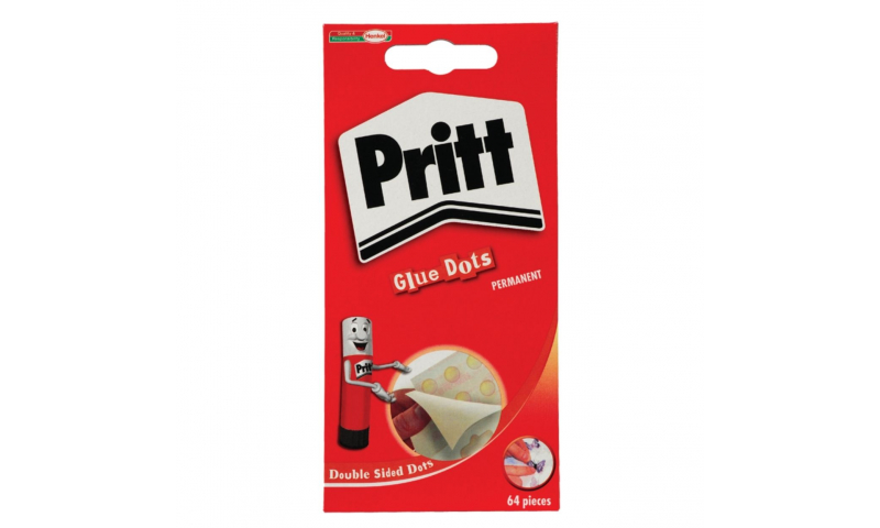 Pritt Glue Dots Perm & Removable 64pk Hang Card