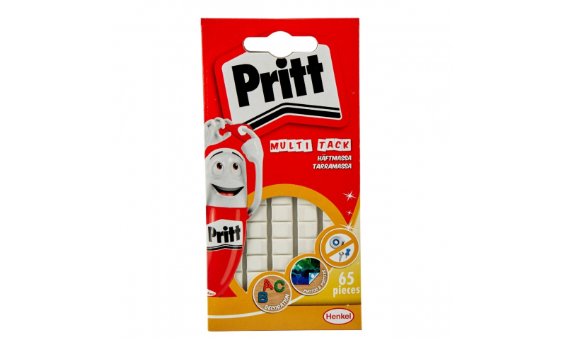 Pritt Sticky Tack, Quick dispense White Squares (Now 65, additional 18% FREE)