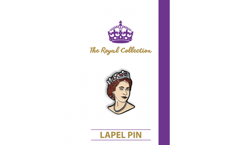 Queen Elizabeth II with Necklace Lapel Pin