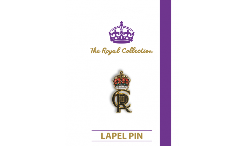 King Charles CRIII Cypher Lapel Pin