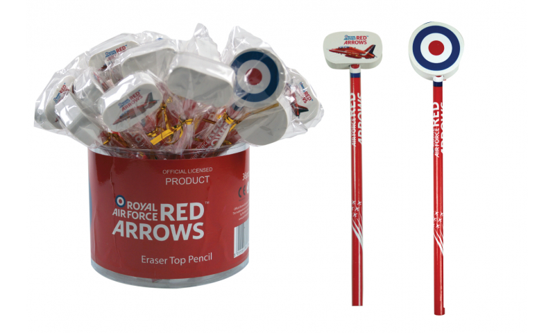 Red Arrows Pencils with Eraser Topper