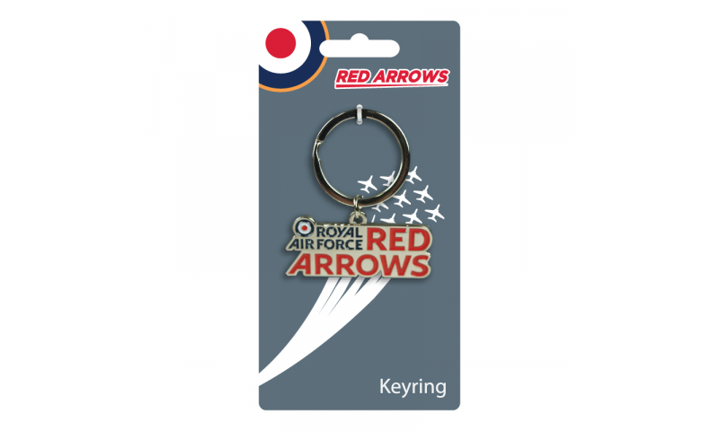 Red Arrows Metal Enamel Keyring Red Arrows Logo