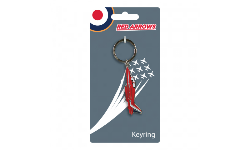Red Arrows Metal Enamel Keyring Hawk