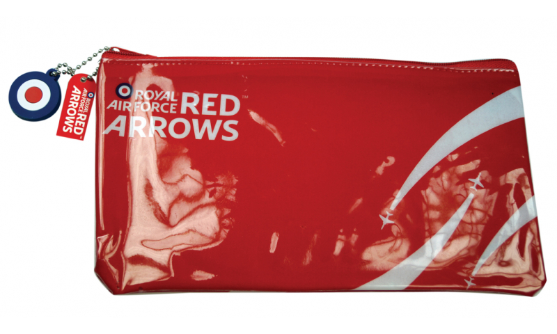 Red Arrows Flat PVC Pencil Case