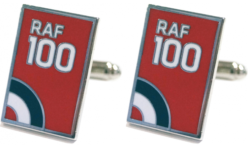 RAF 100 Metal Cufflinks set - boxed RAF100 Banner