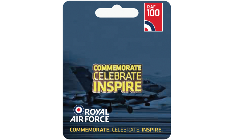 RAF 100 Metal Enamel Lapel Pin Inspire